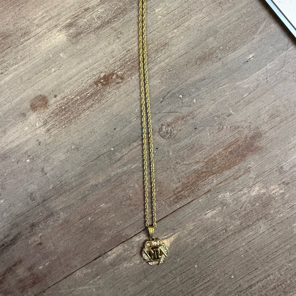 Nina Ricci Gold Necklace With Initial Pendant